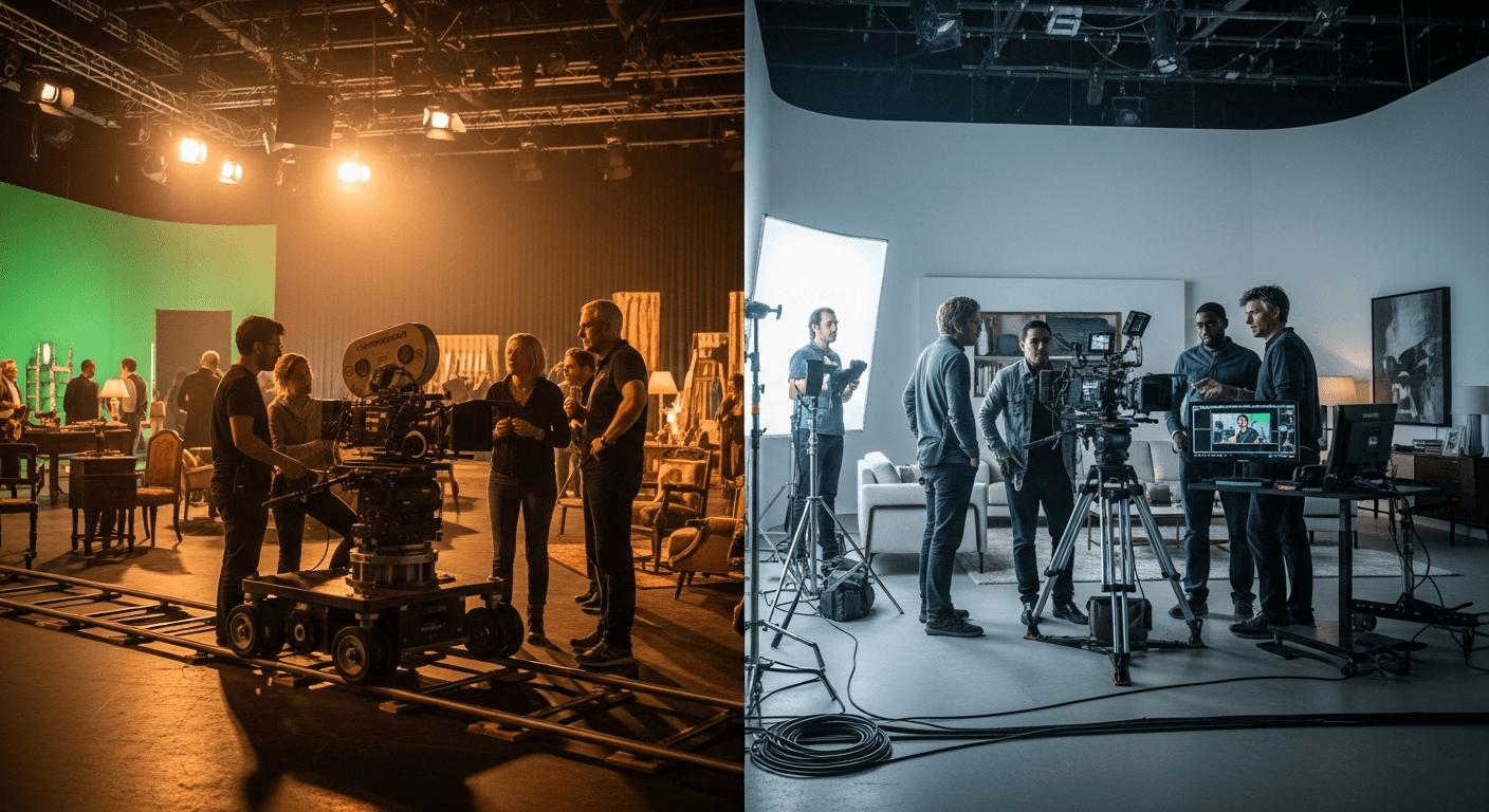 극장 영화와 OTT 제작 현장의 스태프 근무 환경 비교