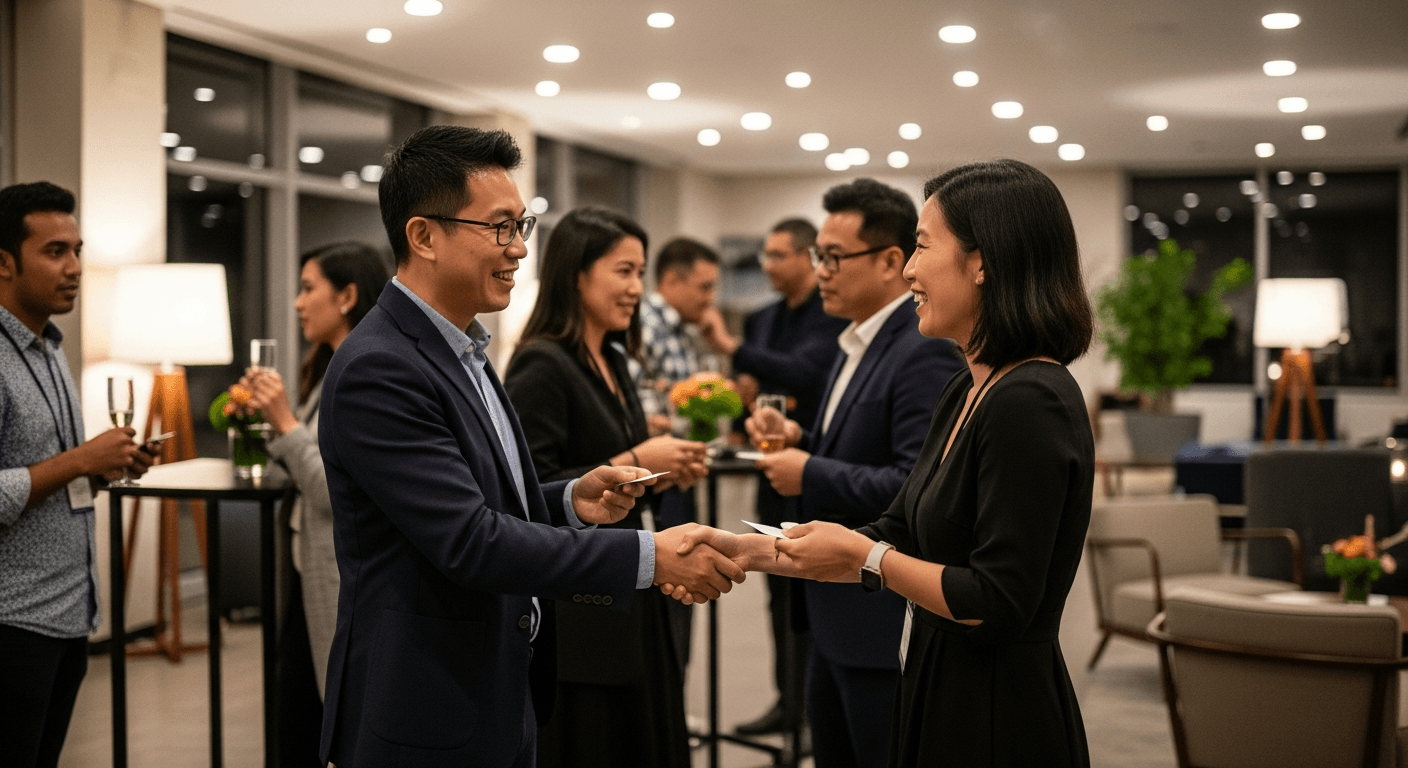 영화 스태프들이 한자리에 모여 정보를 나누는 모습