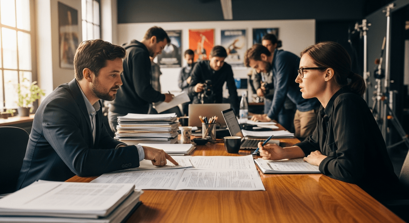 한국 영화 산업 위기를 보여주는 현장 스태프의 모습