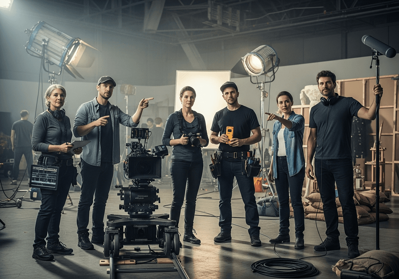 영화 제작 부서 6개 완전 정리 — 직급·커리어·급여까지