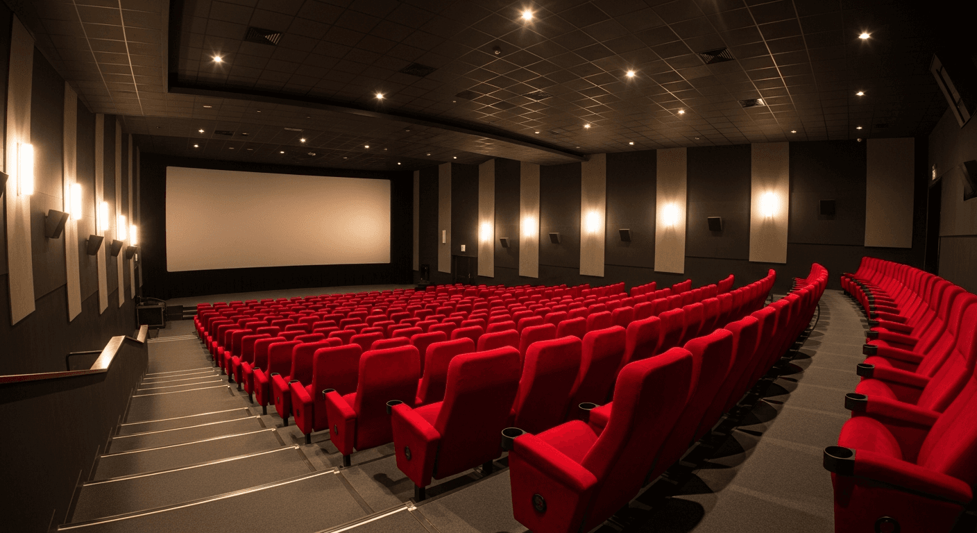 썰렁한 영화관 매표소와 텅 빈 로비, 한국 영화 관객 감소를 상징하는 장면