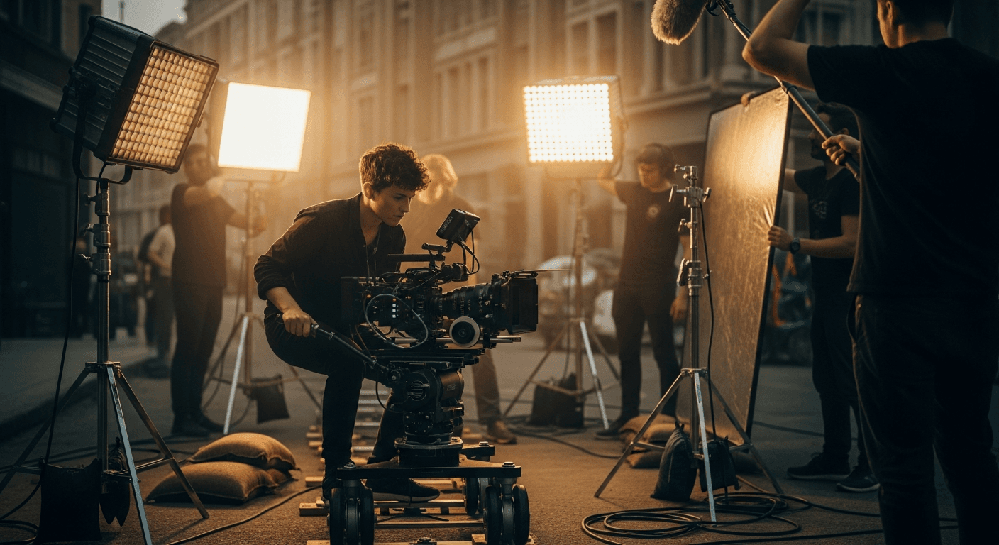 영화 촬영 현장과 OTT 스트리밍 대비 — 영화 스태프 수입 비교