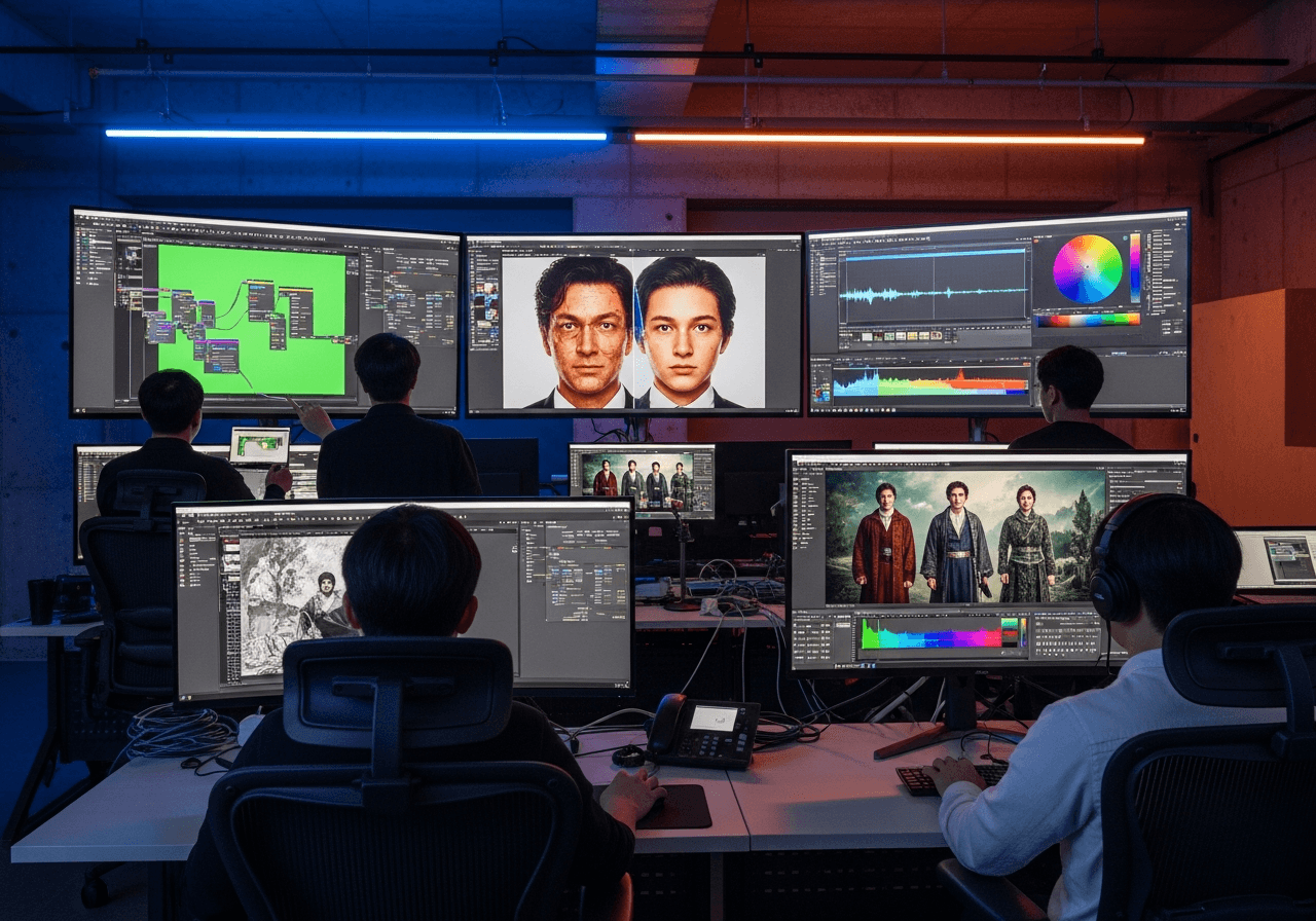 AI VFX 도구, 후반 제작 스태프가 지금 익혀야 할 디에이징·디지털 휴먼 완전 정복